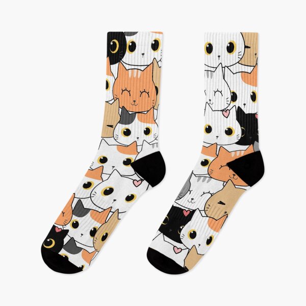 Item preview, Cute Cat Cartoon Pattern designed and sold by TagCreation.