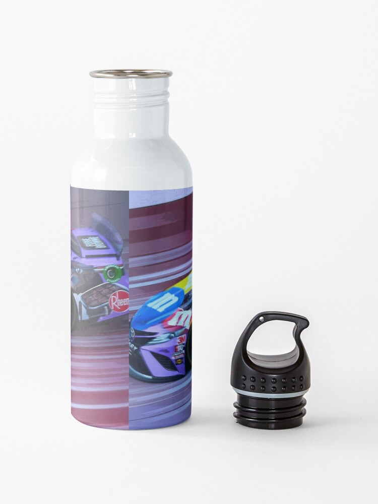 Alternate view of Kyle Busch racing 2020 abstract Water Bottle