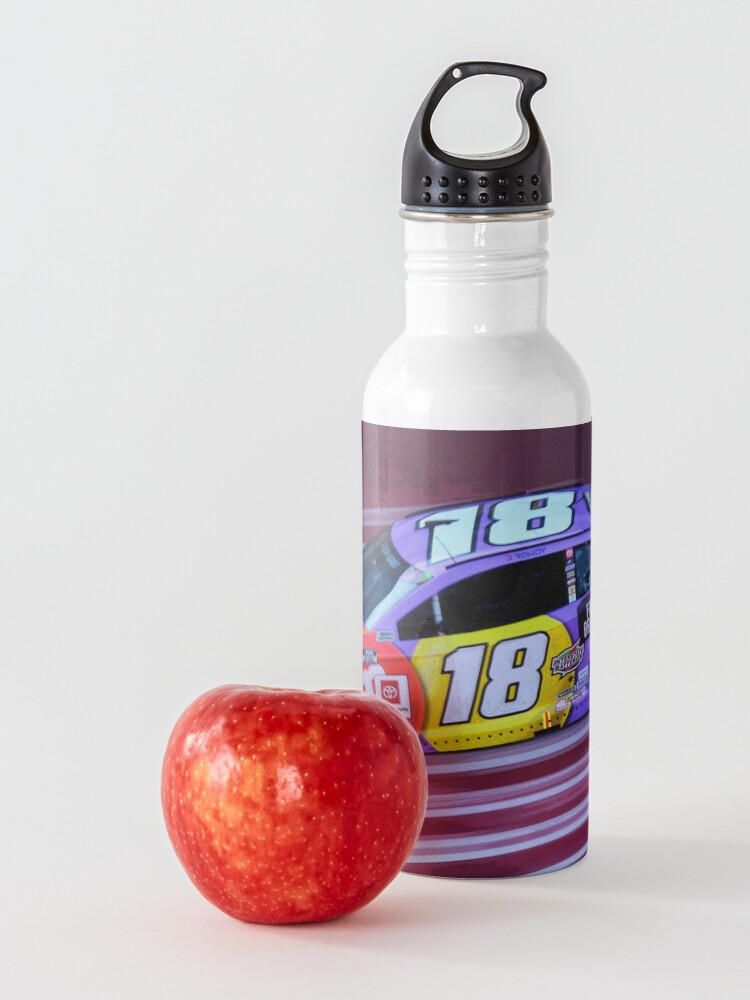 Alternate view of Kyle Busch racing 2020 abstract Water Bottle