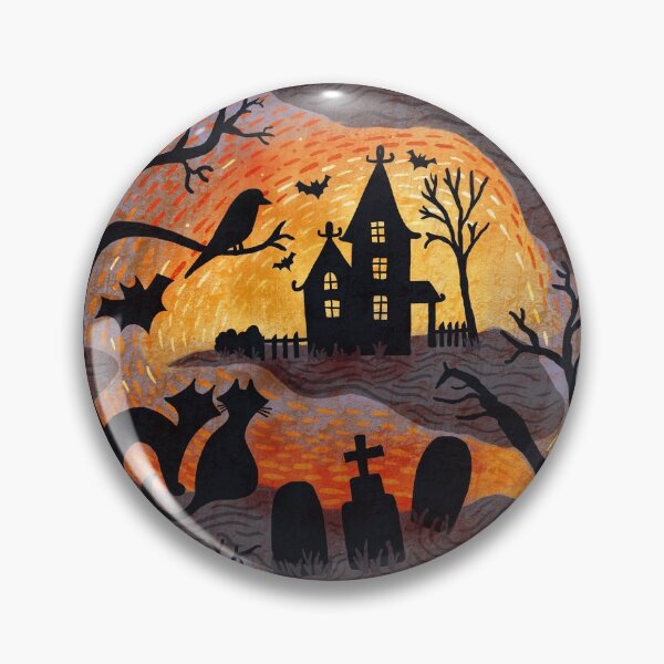 Item preview, Spooky Haunted Halloween designed and sold by creativinchi.