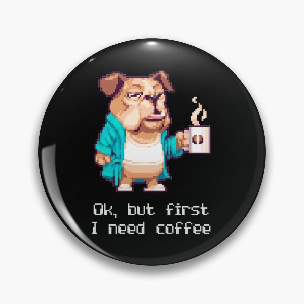 Item preview, Funny coffee meme with dog designed and sold by bdws.