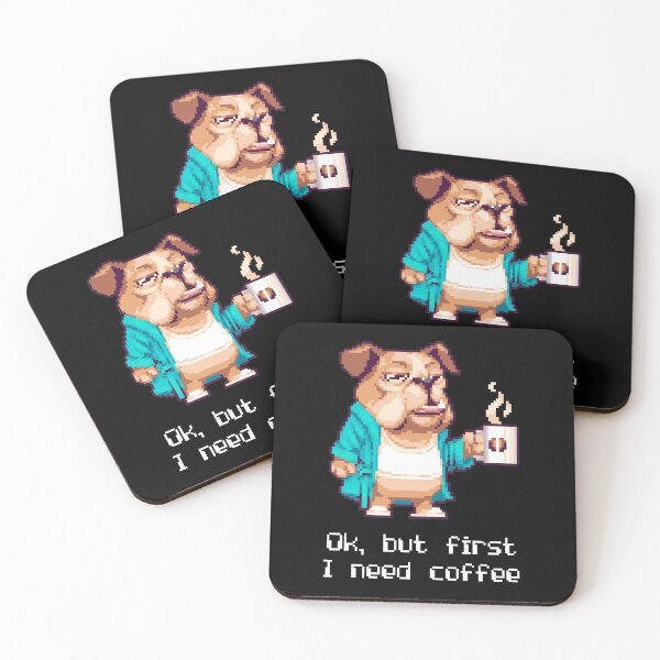 Item preview, Funny coffee meme with dog designed and sold by bdws.