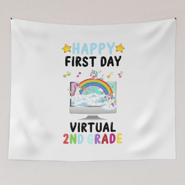 Item preview, Happy First Day Of Virtual 2ND Grade designed and sold by yacine12353.