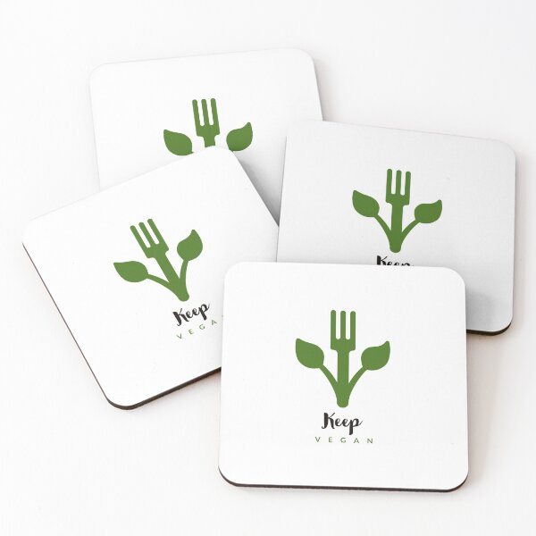 Item preview, KEEP VEGAN - LAPTOP STICKER - COOL STICKER - MINIMALIST - BE VEGAN  designed and sold by Tropical Blood.