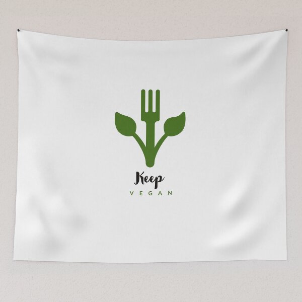 Item preview, KEEP VEGAN - LAPTOP STICKER - COOL STICKER - MINIMALIST - BE VEGAN  designed and sold by Tropical Blood.