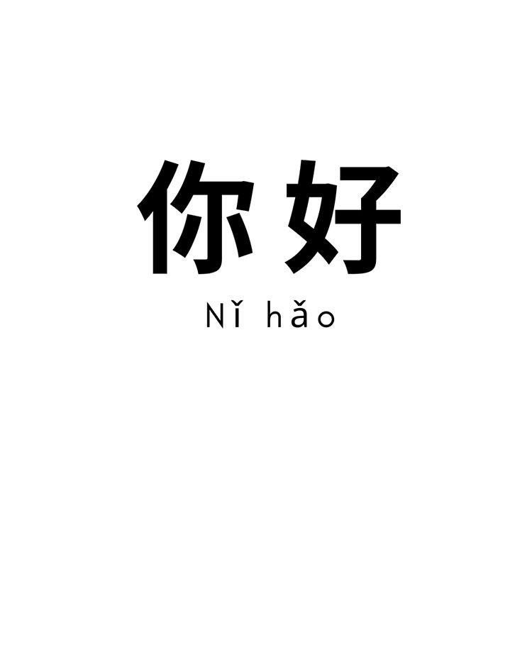 Funda y vinilo para iPad «Ni Hao Hola en chino» de moonshinemetees |  Redbubble