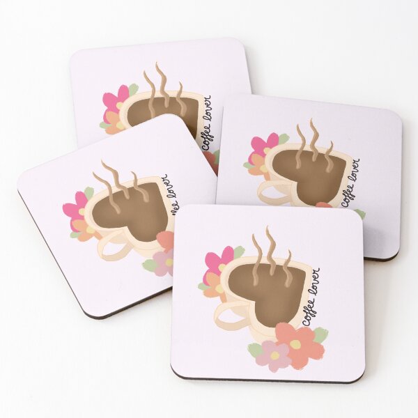 Item preview, Coffe and Flower Lover Design Illustration designed and sold by ravenmandyshop.