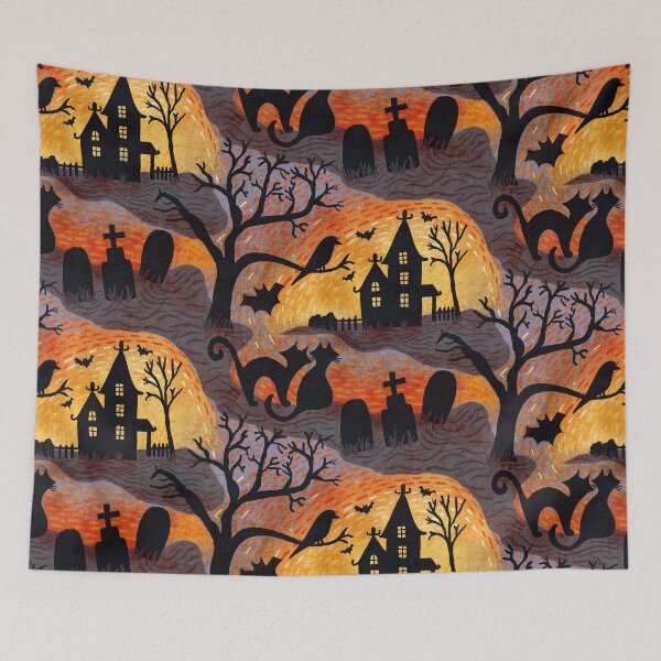 Item preview, Spooky Haunted Halloween designed and sold by creativinchi.