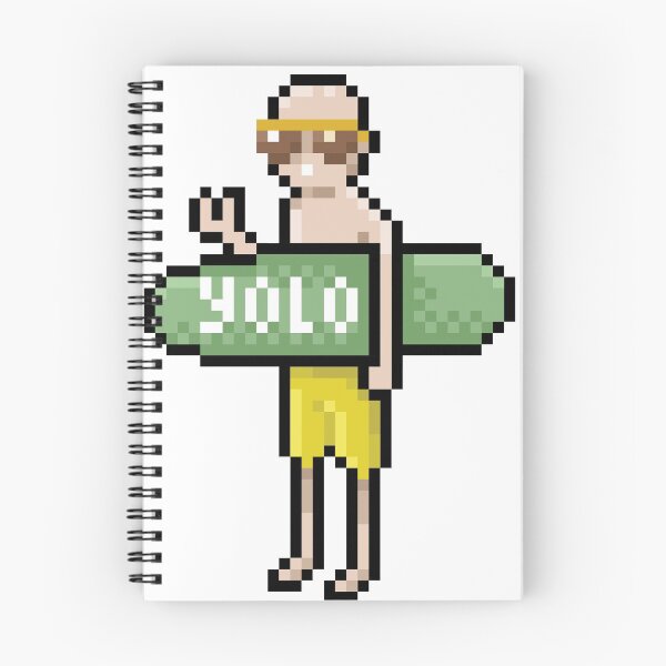 Item preview, Surfer pixelart designed and sold by wonderpixel.