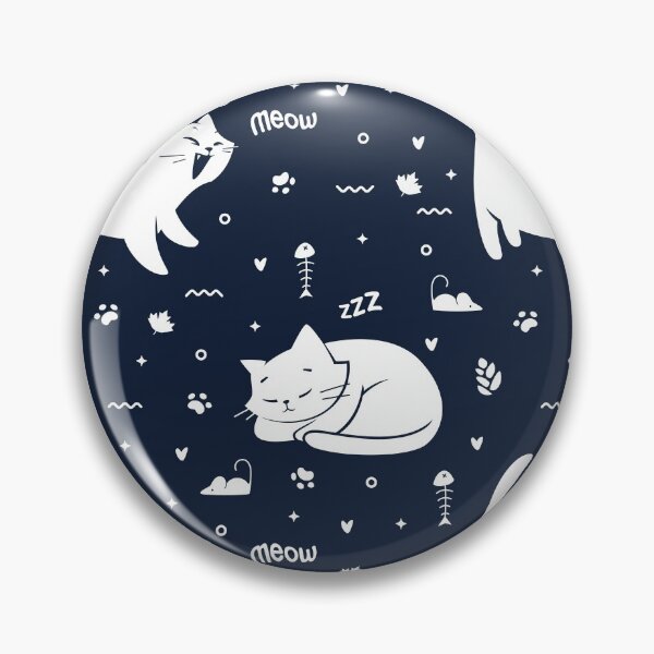 Aperçu de l'œuvre Motif de chat heureux mignon créée et vendue par PickCreation.