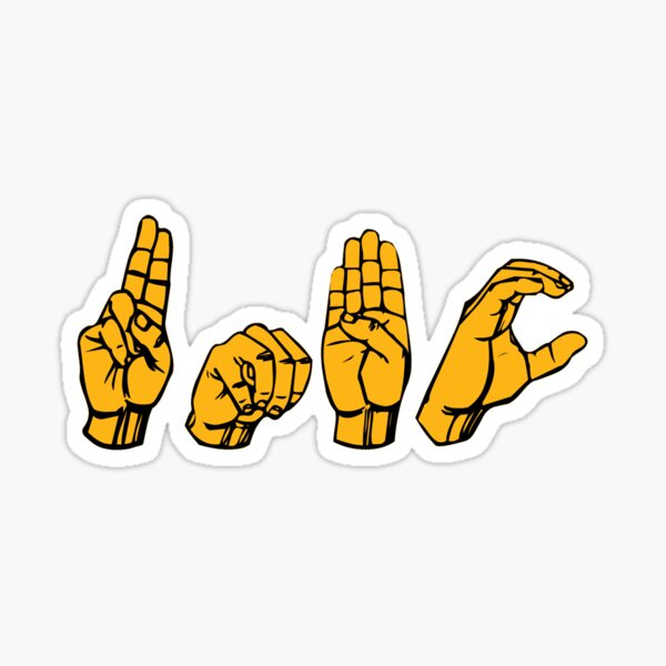 UMBC Colors ASL Sticker