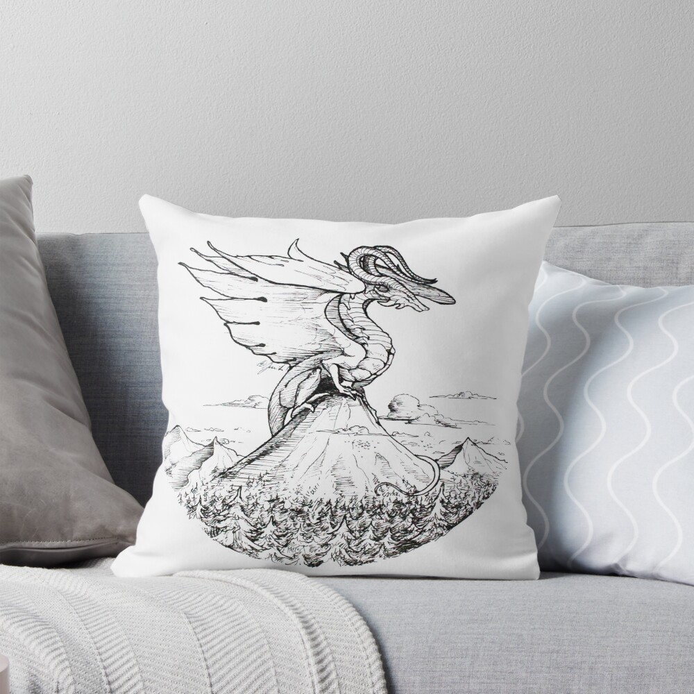 Item preview, Throw Pillow designed and sold by HandonPaper.