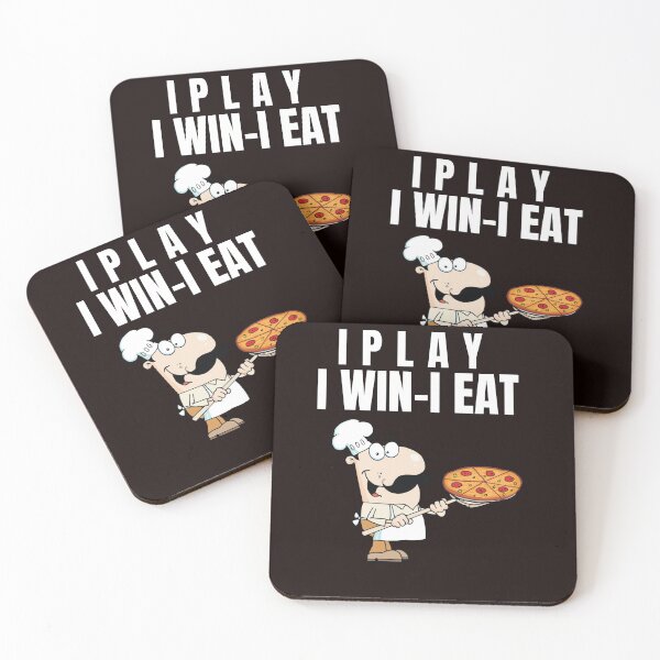 Item preview, I PLAY WIN EAT PIZZA designed and sold by GILLES VAZIRI.