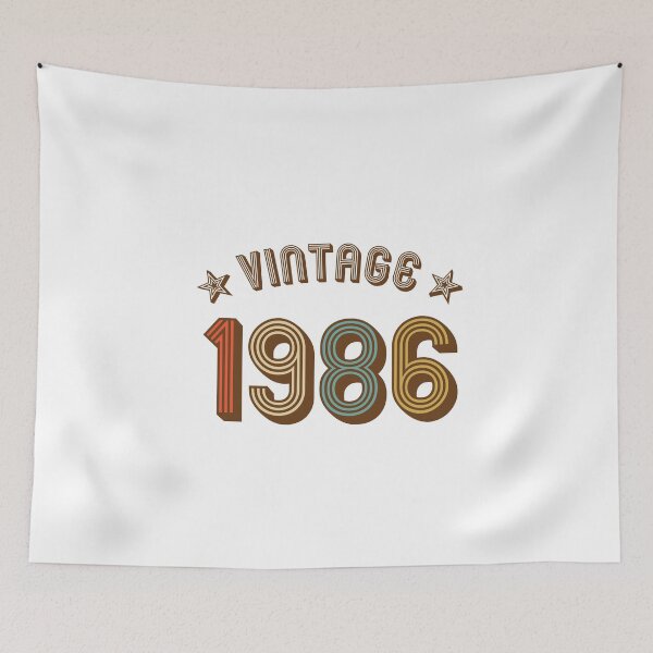 Item preview, 1986 vintage retro vintage year of birth birthday designed and sold by GeogDesigns.