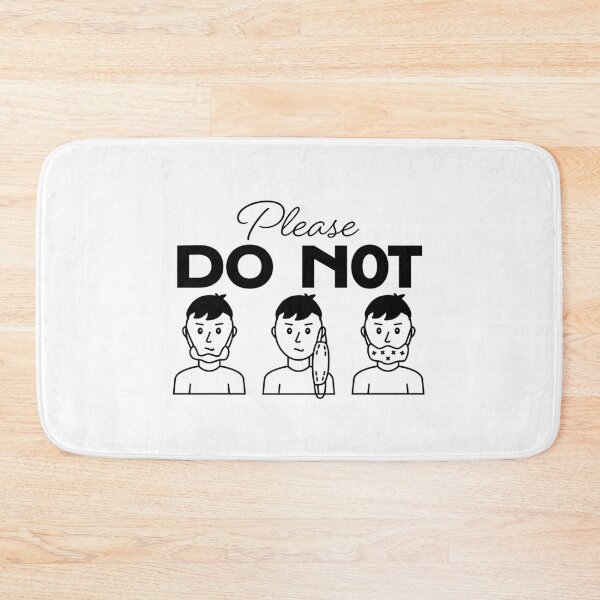 Item preview, Do Not Wear Your Mask Wrong White BG designed and sold by LucyGraphics.