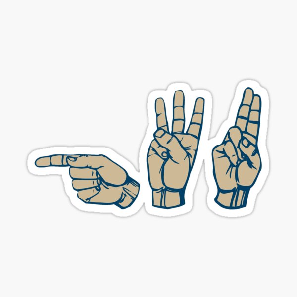 GWU Colors ASL Sticker
