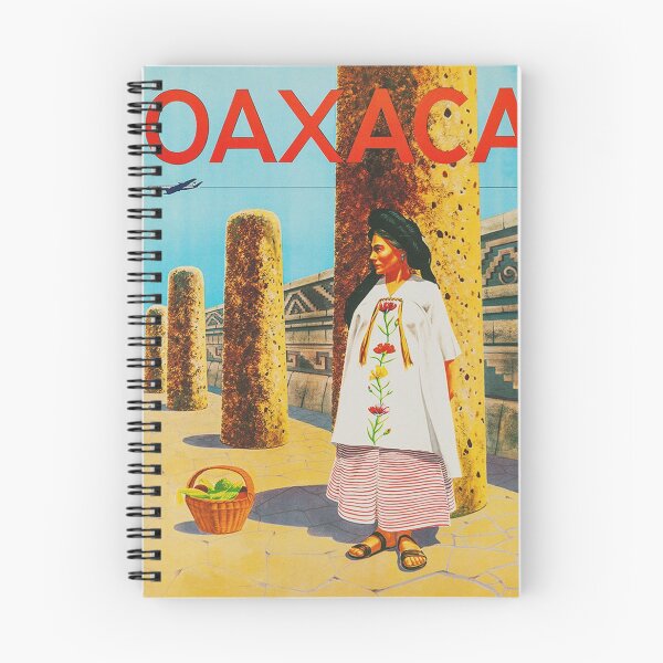 Item preview, Oaxaca, Mexico Vintage Travel Poster designed and sold by vintagevivian.