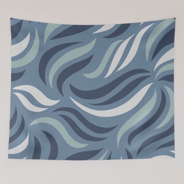 Artikelvorschau, Abstrakte Federn in Blau entworfen und verkauft von Designs By Creation.