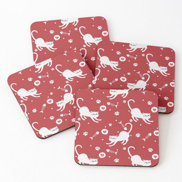 Item preview, Cute Happy Cat Pattern designed and sold by PickCreation.