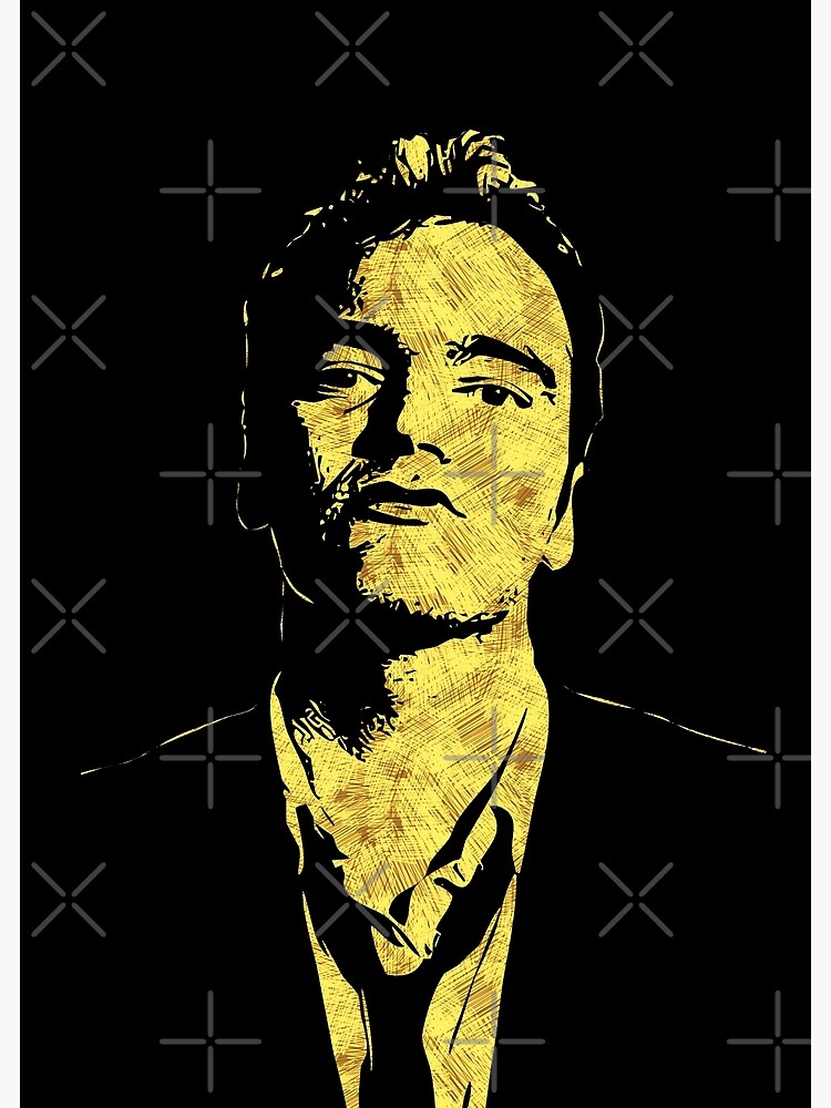 Legendary QUENTIN TARANTINO Abstract Art Style Sketch Portrait - Quentin  Tarantino - Phone Case