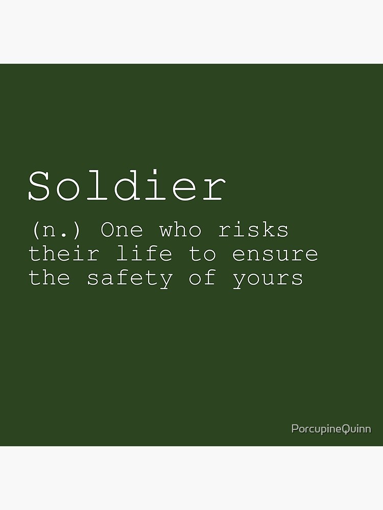 soldier-definition-poster-by-porcupinequinn-redbubble