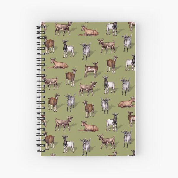 Item preview, Tiny Goats on Green - Goat Herd Pattern designed and sold by somecallmebeth.