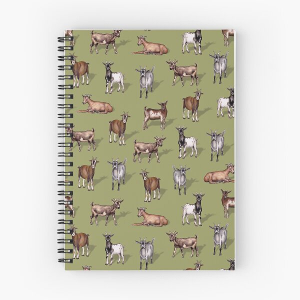 Item preview, Tiny Goats on Green - Goat Herd Pattern designed and sold by somecallmebeth.