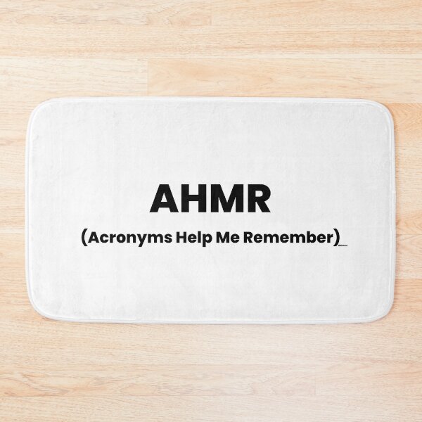 Item preview, AHMR Acronyms Help Me Remember dizkorce designed and sold by Dizkorce.