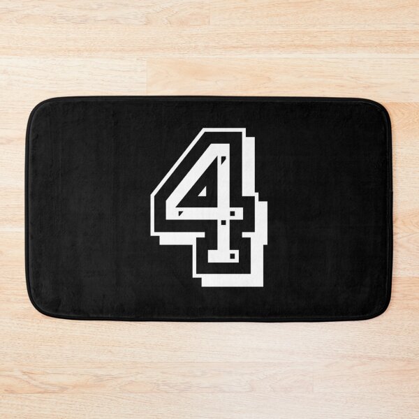 Item preview, Number 4 college style university uni USA designed and sold by GeogDesigns.
