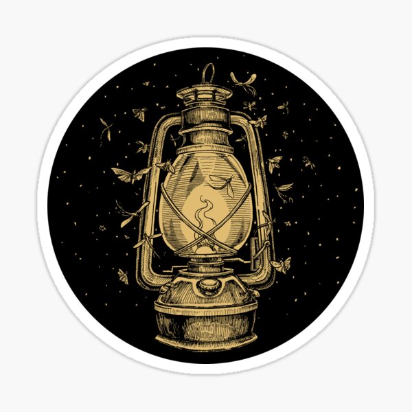 Lantern Bugs Round Sticker