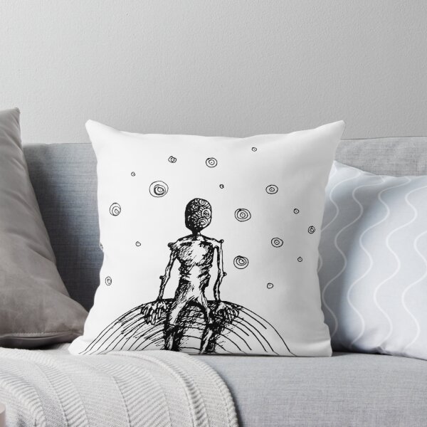 Item preview, Stargazer - Original Monochrome Illustration designed and sold by redoxie.