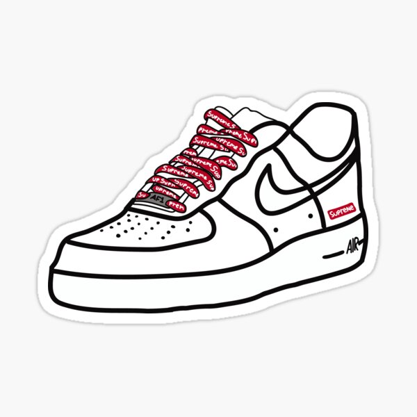 supreme shoe drawing