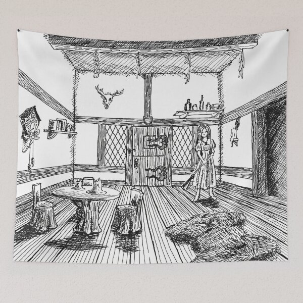 Item preview, Alone in the Cottage designed and sold by Rapunculus.
