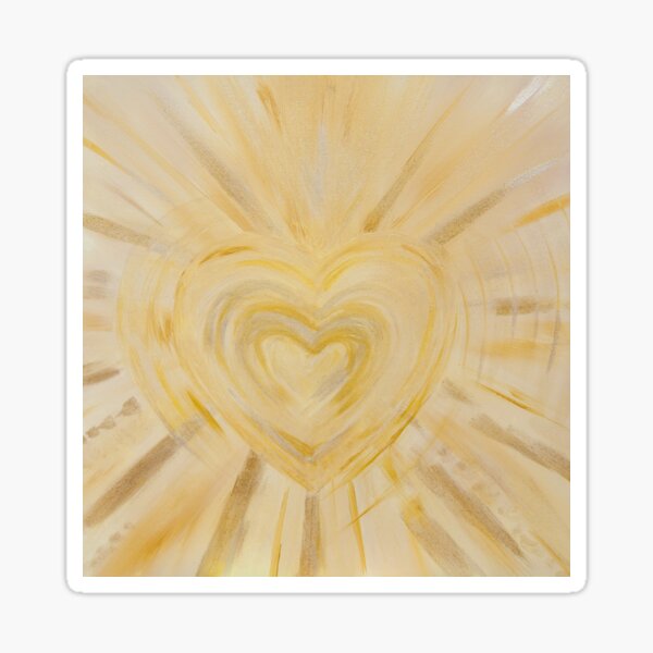 Golden Heart Sticker