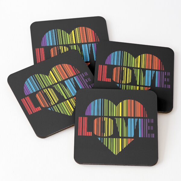 Item preview, RAINBOW LOVE HEART BARCODE designed and sold by Dwarf-Monkey.