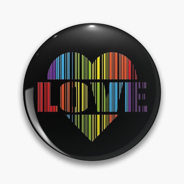 Item preview, RAINBOW LOVE HEART BARCODE designed and sold by Dwarf-Monkey.