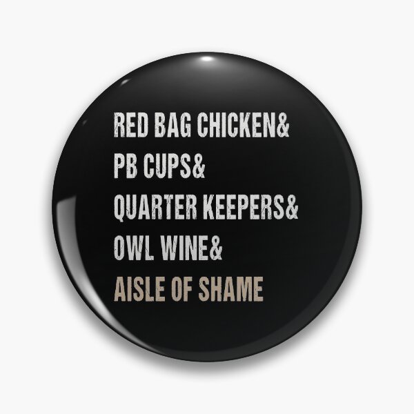 Item preview, Aisle of Shame Words ( red bag chicken& pb cups& quarter keepers& owl wine& aisle of shame ) designed and sold by Dream-bubble.