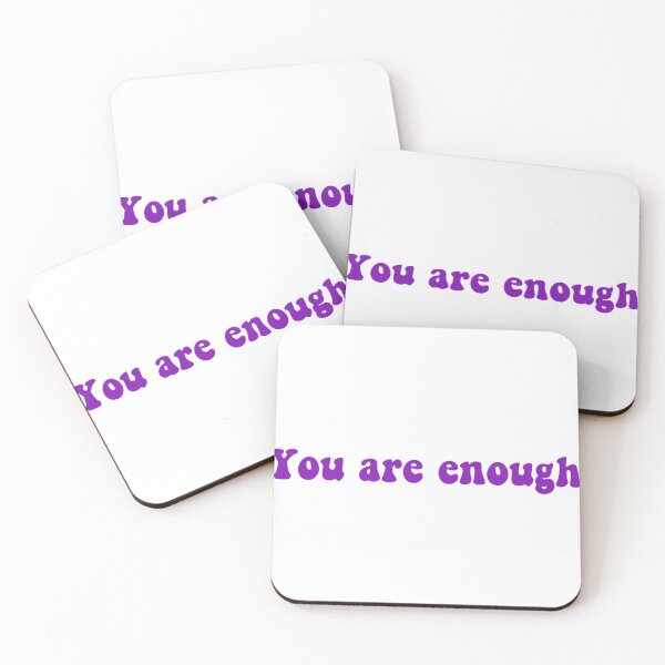 Item preview, "You are enough" purple text designed and sold by Iamstar.