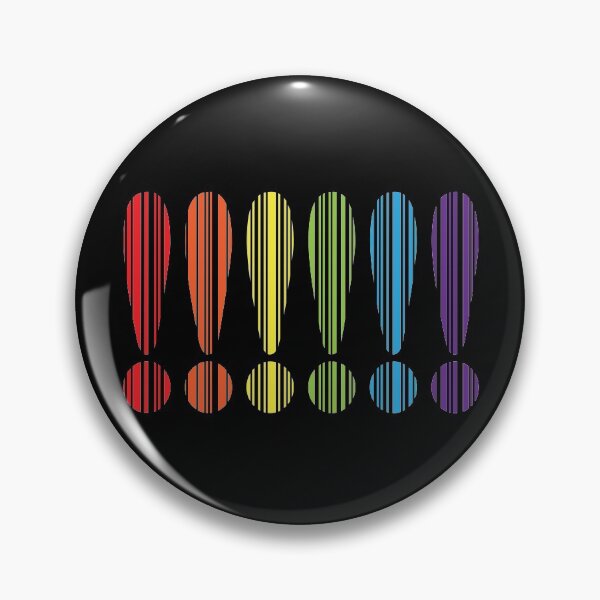 Item preview, RAINBOW EXCLAMATION MARK BARCODE designed and sold by Dwarf-Monkey.