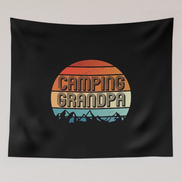 Item preview, Camping Grandpa | Retro Vintage Sunset designed and sold by LushCatDesign.