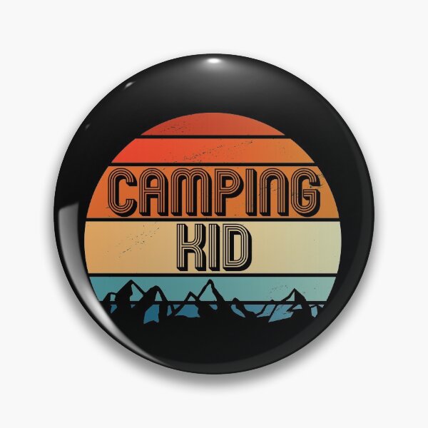 Artikelvorschau, Camping Kid | Retro Vintage Sonnenuntergang entworfen und verkauft von LushCatDesign.