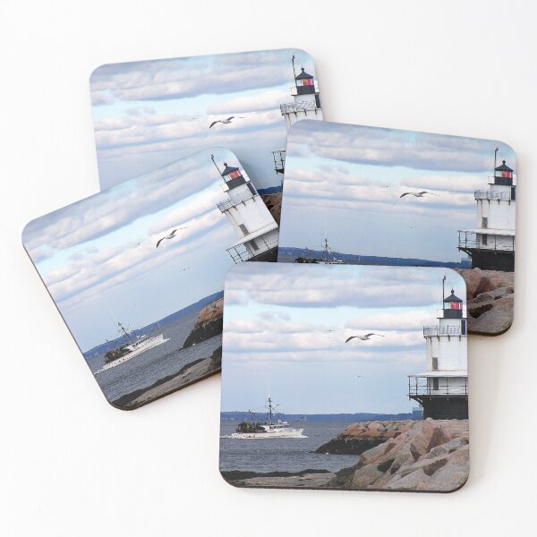 Item preview, Spring Point Light in Portland Harbor designed and sold by MAINE IMAGESDEZIGNS.