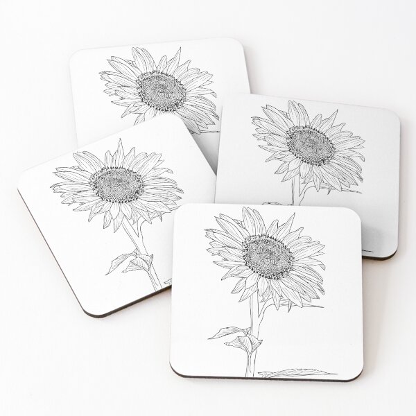 Item preview, Sunflower Line Art designed and sold by DippyHippie.