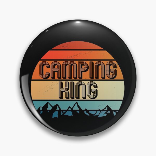 Artikelvorschau, Camping König | Retro Vintage Sonnenuntergang entworfen und verkauft von LushCatDesign.