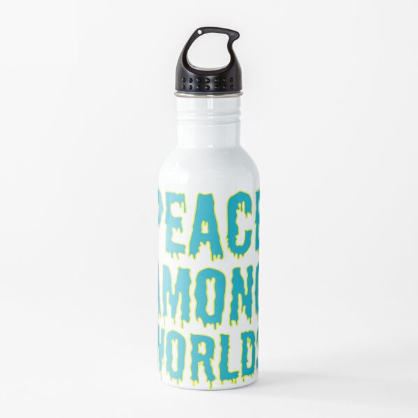 Peace Among Worlds - Rick and Morty Quotes Water Bottle