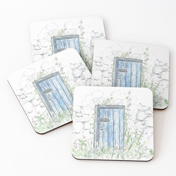 Item preview, Old blue cottage door, Galway designed and sold by DebTheZeb.