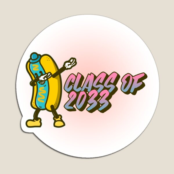 Item preview, Class of 2033 Cartoon Hot Dog designed and sold by gapanet.