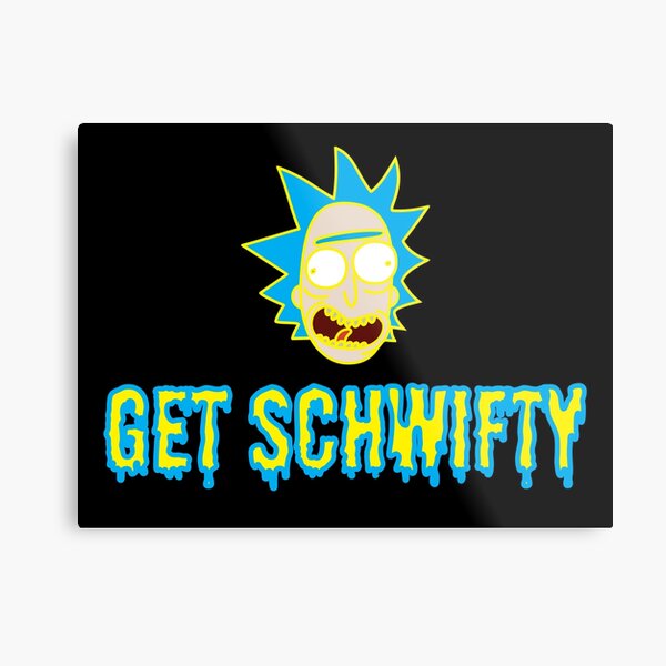 rick and morty quotes metal prints redbubble redbubble