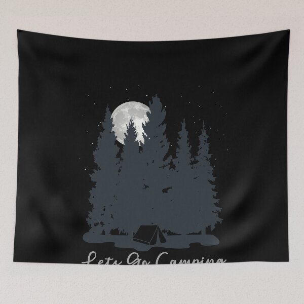 Item preview, Lets go Camping | Moon Stars designed and sold by LushCatDesign.
