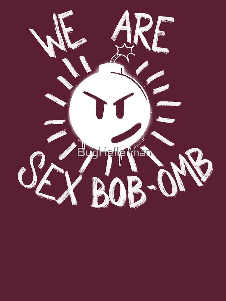 We Are Sex Bob Omb In White T Shirt For Sale By Bughellerman Redbubble Scott Pilgrim Vs 8612